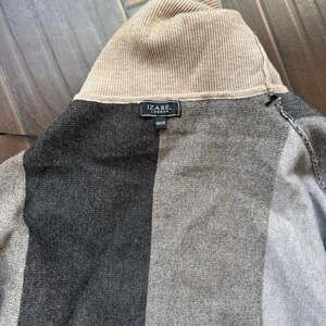 Izabel London Colorblock Knit Wrap Shawl Cardigan Beige Grey Black